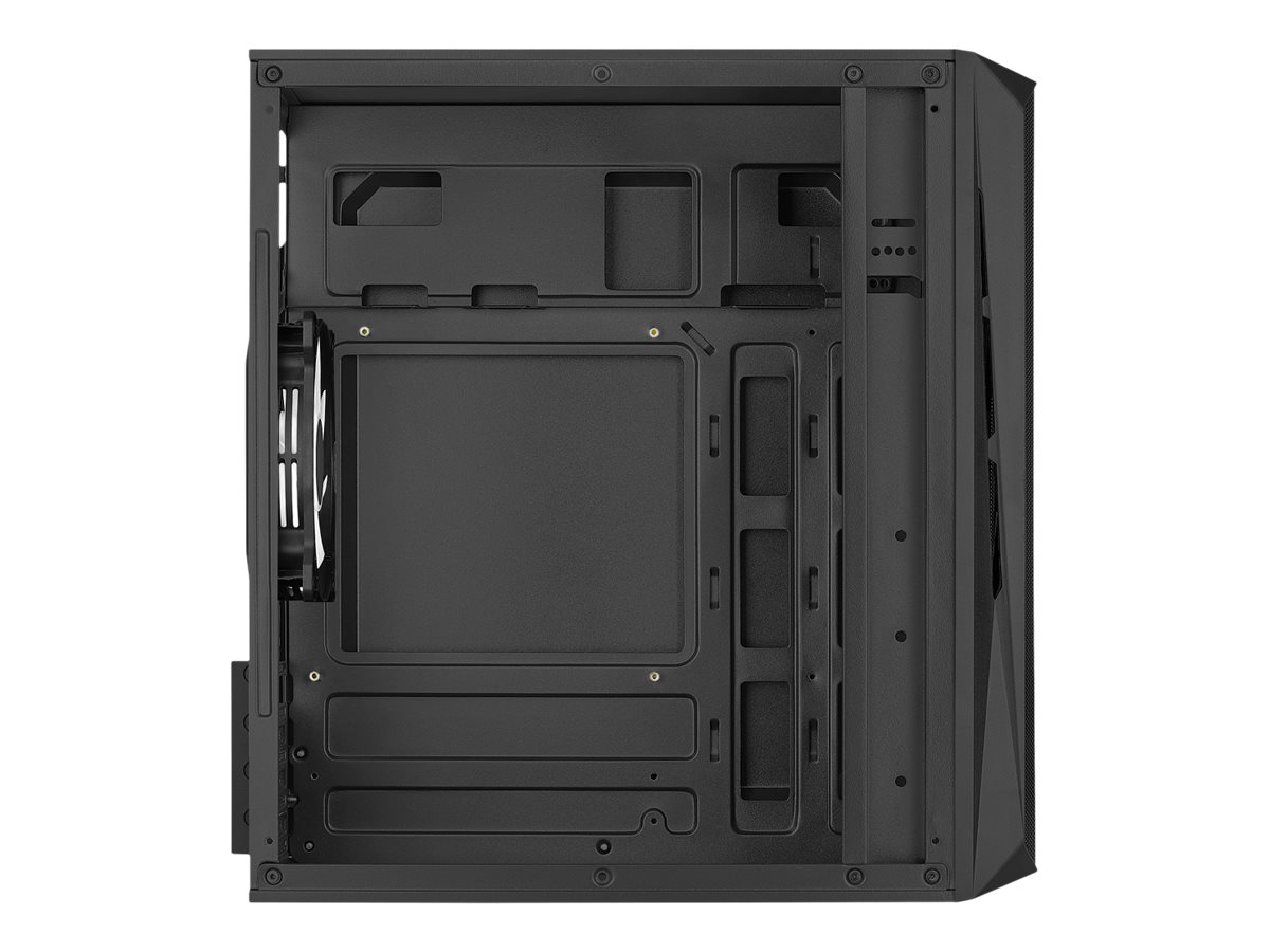 AEROCOOL ADVANCED TECHNOLOGIES AeroCool CS-107-A-BK-v2 - MT - micro ATX - Seitenteil mit Fenster (Acryl)