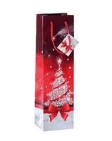 Sigel GT024 - Geschenkverpackungstasche - Rot - Wei - Abbildung - Papier - Weihnachten - 157 g/m
