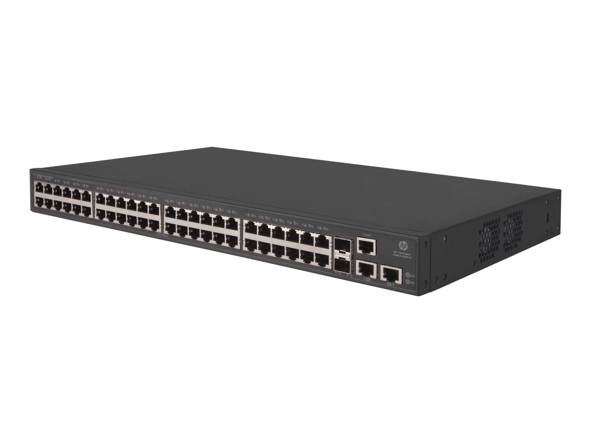HPE OfficeConnect 1950 48G 2SFP+ 2XGT Gr L3 Gigabit Ethernet (10/100/1000) 1U Gris