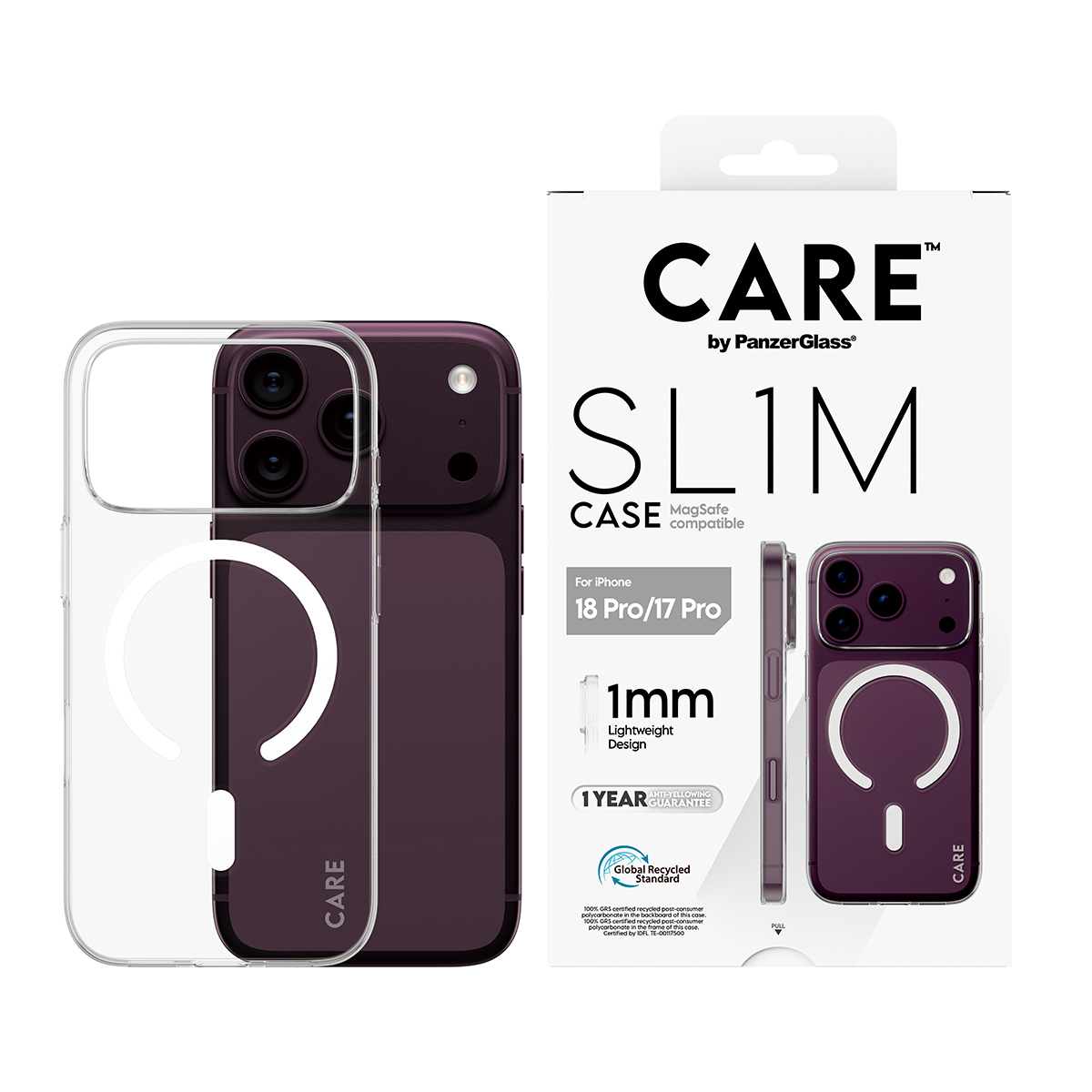 PanzerGlass CARE by PanzerGlass SL1M - Schutzabdeckung f�r Mobiltelefon