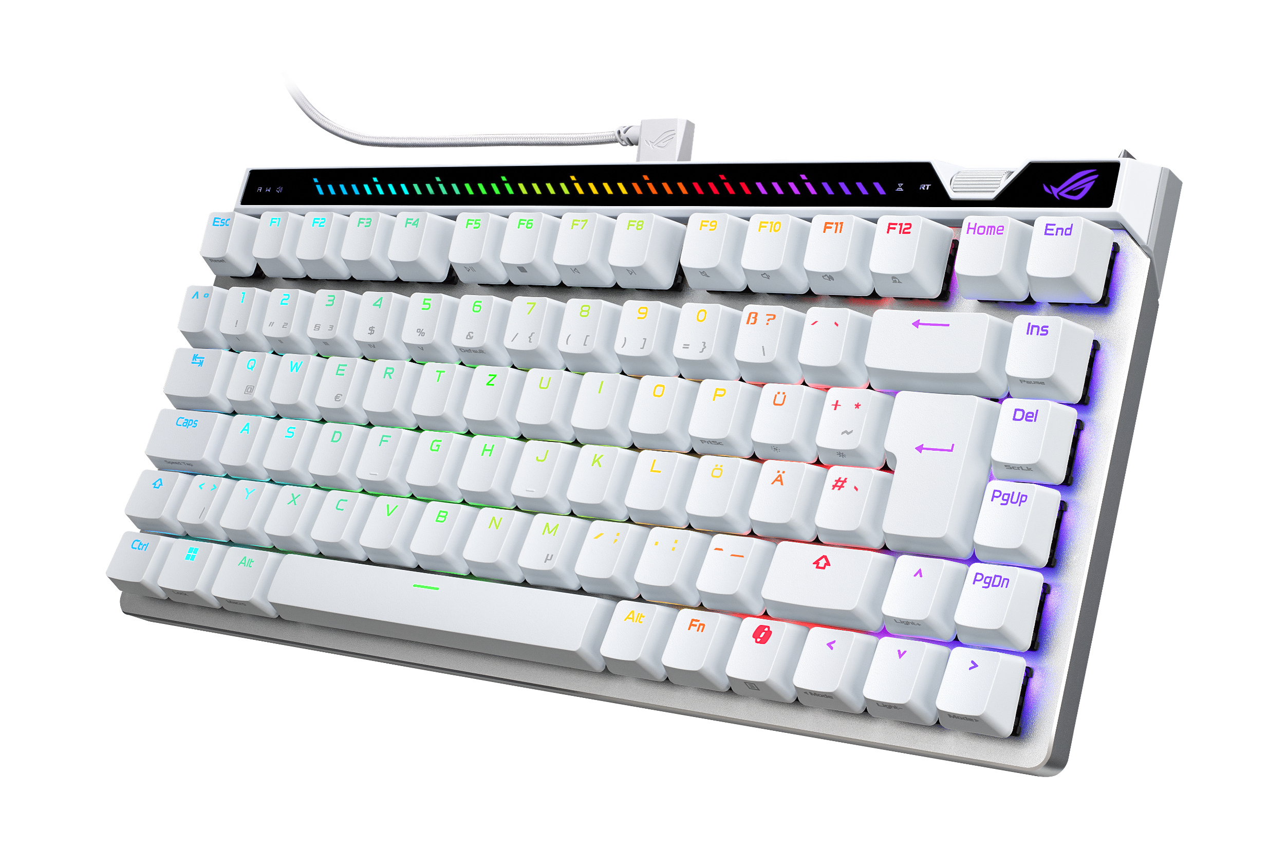 ASUS ROG Falchion Ace 75 HE WHT tastiera Gaming USB QWERTZ Tedesco Bianco