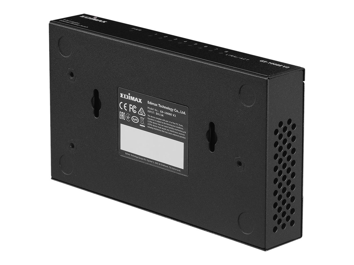 Edimax GS-1008E V2 commutateur r�seau Non-g�r� Gigabit Ethernet (10/100/1000) Noir