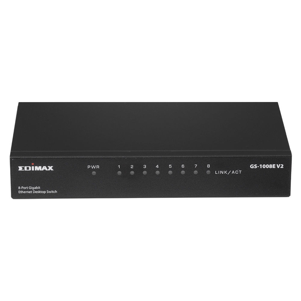 Edimax GS-1008E V2 commutateur r�seau Non-g�r� Gigabit Ethernet (10/100/1000) Noir
