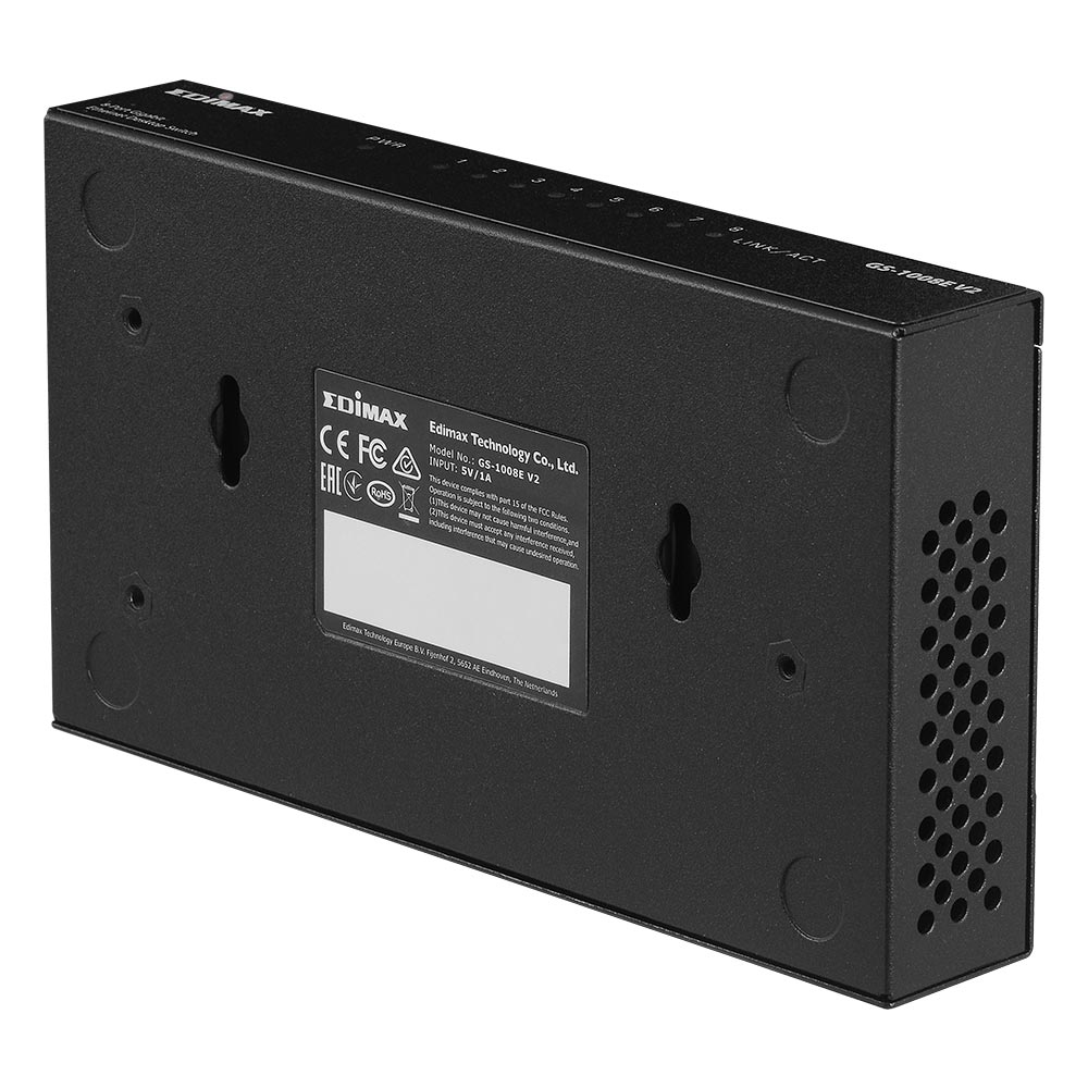 Edimax GS-1008E V2 commutateur r�seau Non-g�r� Gigabit Ethernet (10/100/1000) Noir