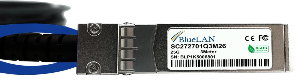 BlueOptics Ubiquiti Networks UACC-DAC-SFP28-3M kompatibles BlueLAN DAC SFP28