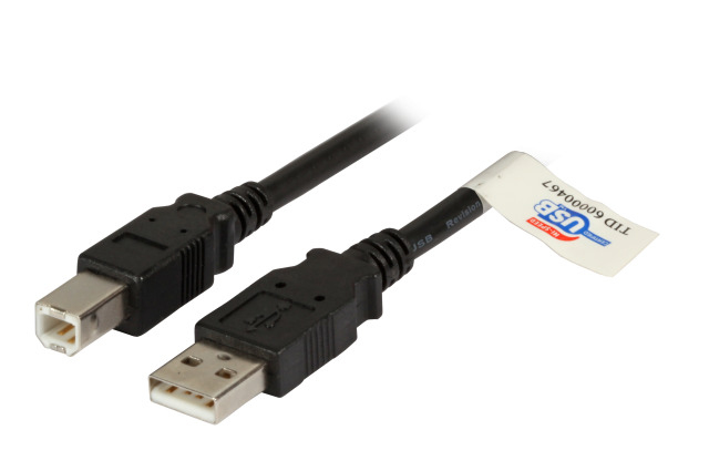 EFB Elektronik K5256SW.1,5 cable USB 1,5 m USB 2.0 USB A USB B Negro
