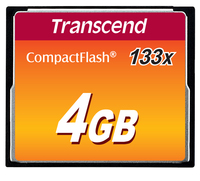 Transcend Flash-Speicherkarte - 4 GB - 133x