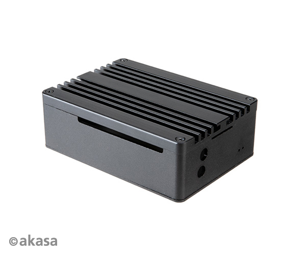 Akasa Pi-4 - Hlle - eloxiertes Aluminium - Schwarz