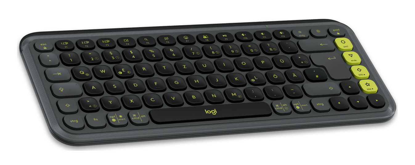 Logitech POP Icon Combo teclado Ratn incluido Universal Bluetooth QWERTZ Alemn Grafito, Verde