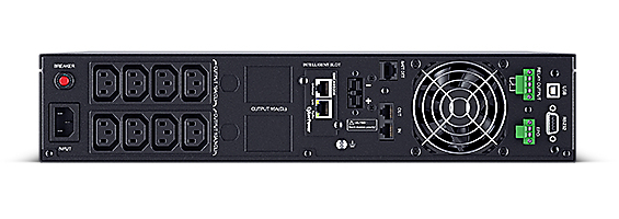 CyberPower OLS1500ERT2UA-N alimentation d�nergie non interruptible Double-conversion (en ligne) 1,5 kVA 1350 W 8 sortie(s) CA