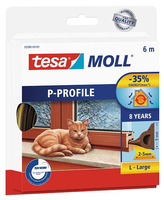 TESA tesamoll 6 m Ventana Burlete de goma Autoadhesivo Blanco