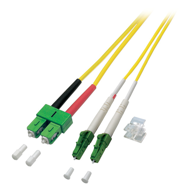 EFB Elektronik O0387.1 cavo a fibre ottiche 1 m SC LC OS2 Giallo