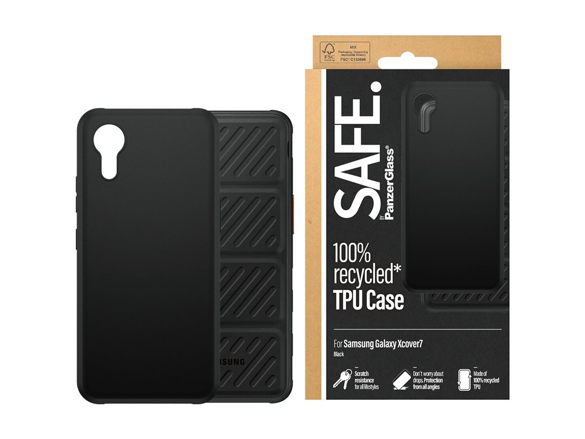 PanzerGlass SAFE. by � TPU Case Black Samsung Galaxy Xcover7 custodia per cellulare Cover Nero