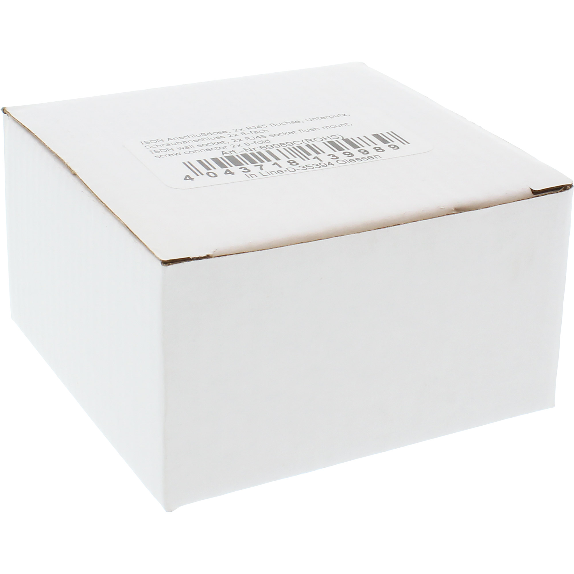 InLine 69989C caja de tomacorriente Beige