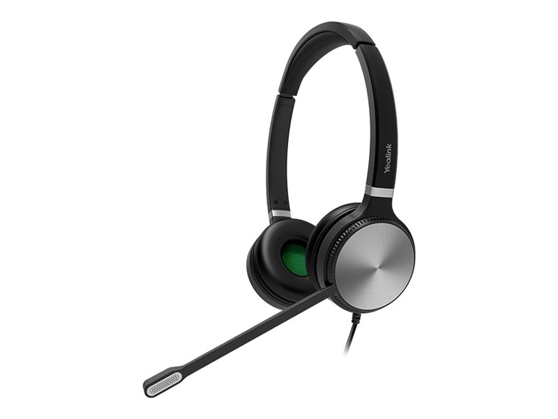 Yealink YHS36 Casque Avec fil Arceau Appels/Musique Noir, Argent