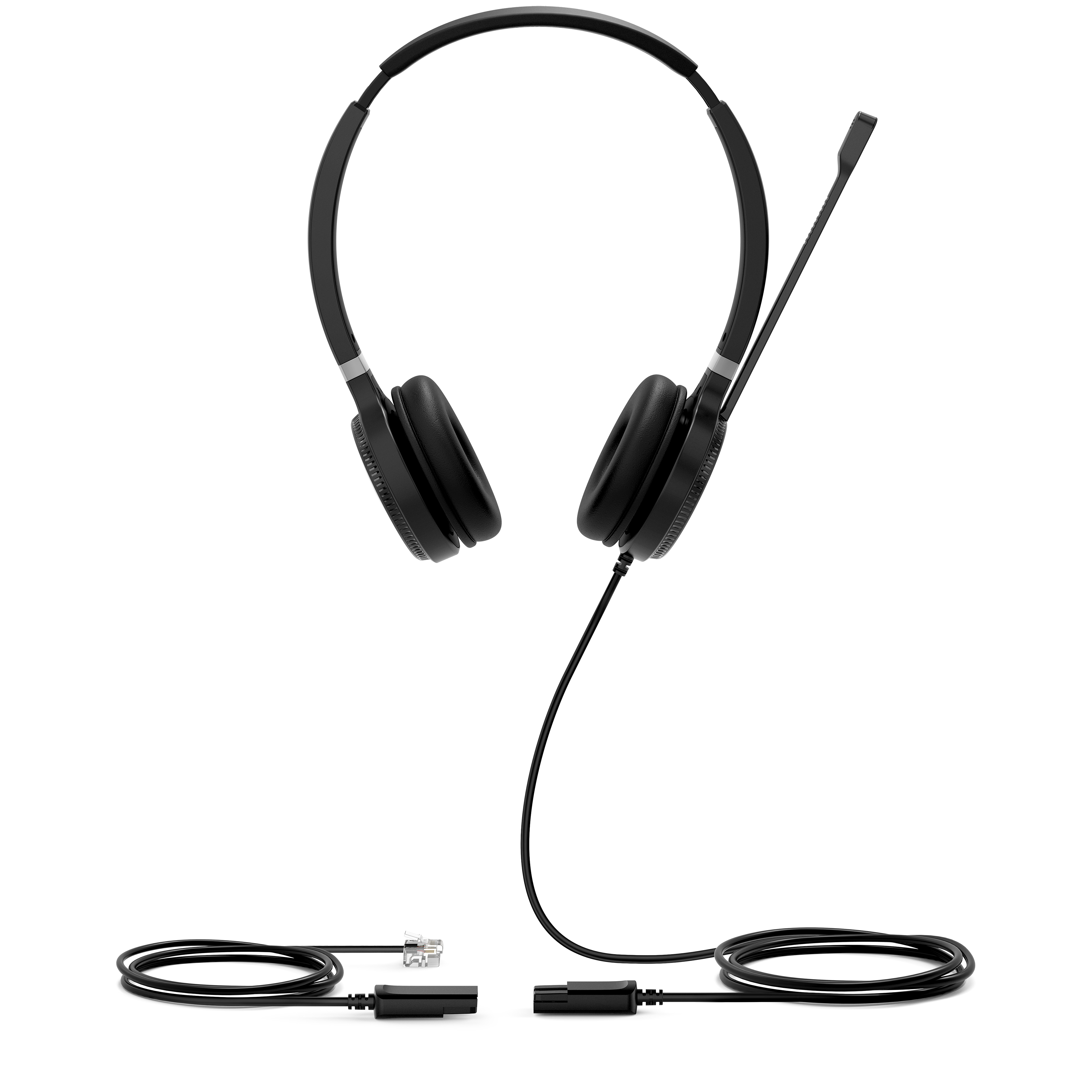 Yealink YHS36 Casque Avec fil Arceau Appels/Musique Noir, Argent