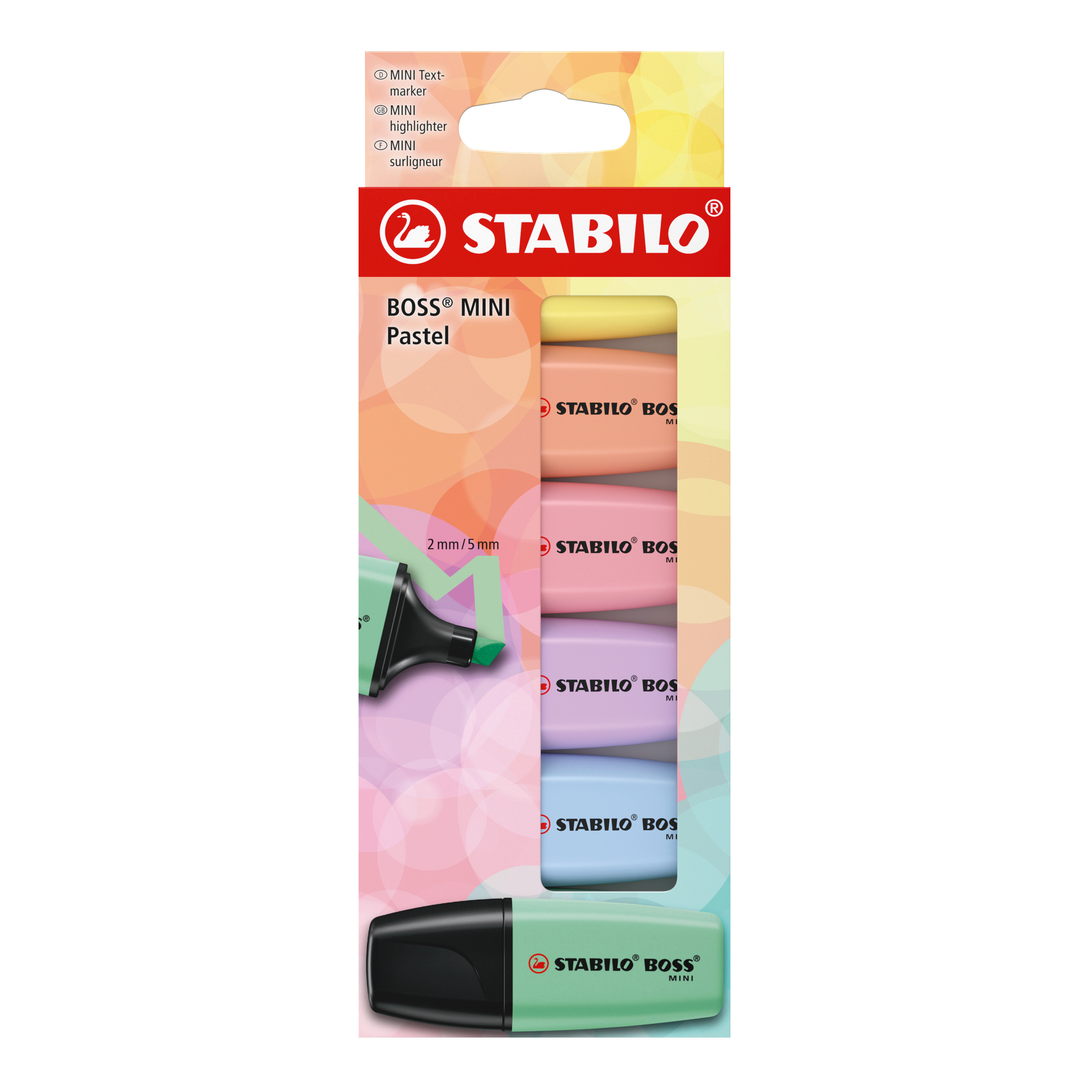STABILO BOSS MINI marker 6 pc(s) Chisel tip Multicolour