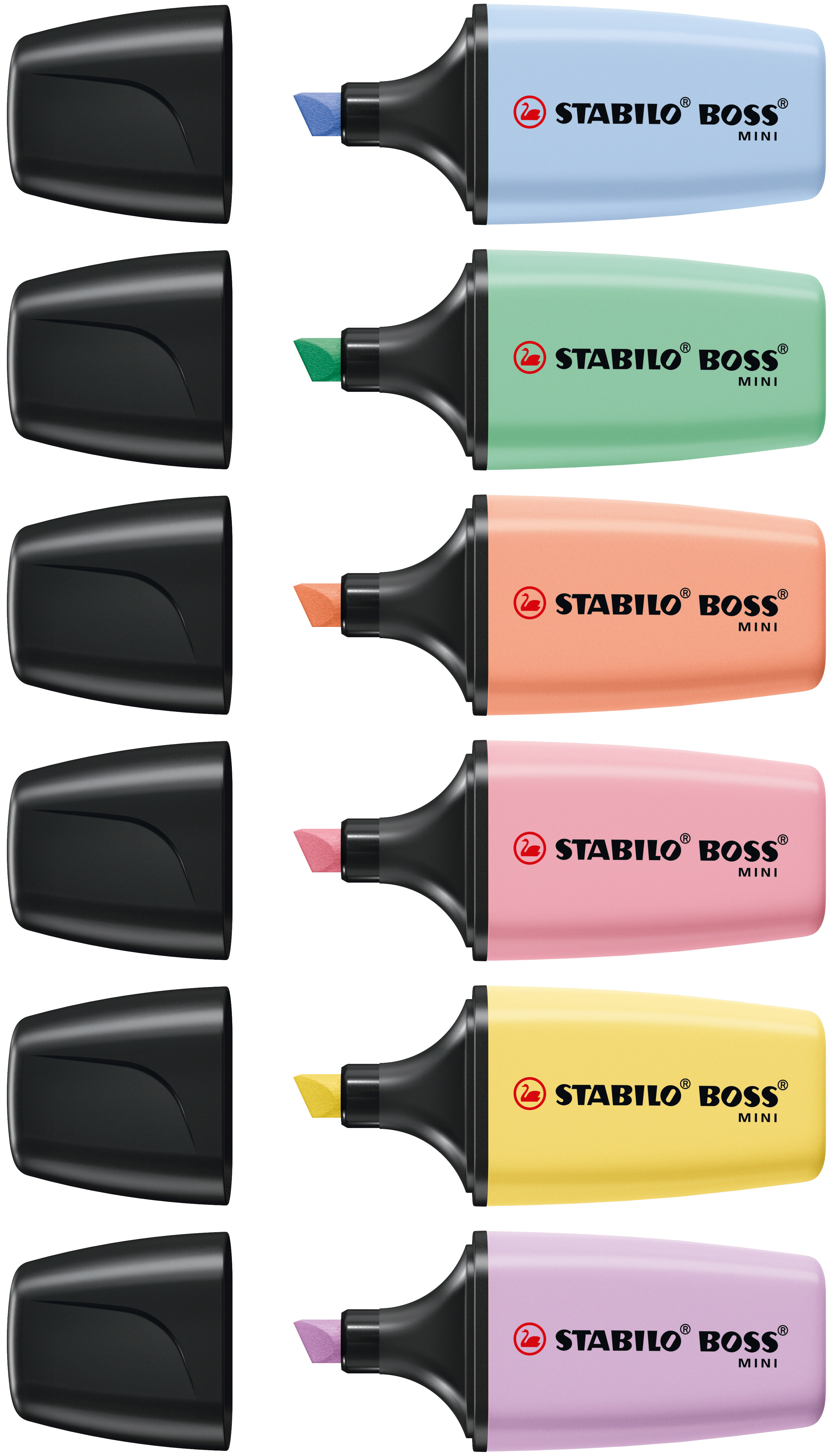 STABILO BOSS MINI marcador 6 pieza(s) Punta de cincel Multicolor