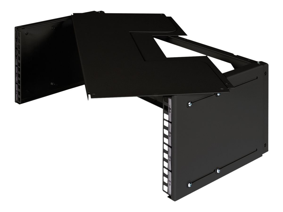 DIGITUS Professional DN-19-PB-TB-SW - Patch-Panel-Halterung - geeignet fr Wandmontage - Schwarz, RAL 9005 - 48.3 cm (19)