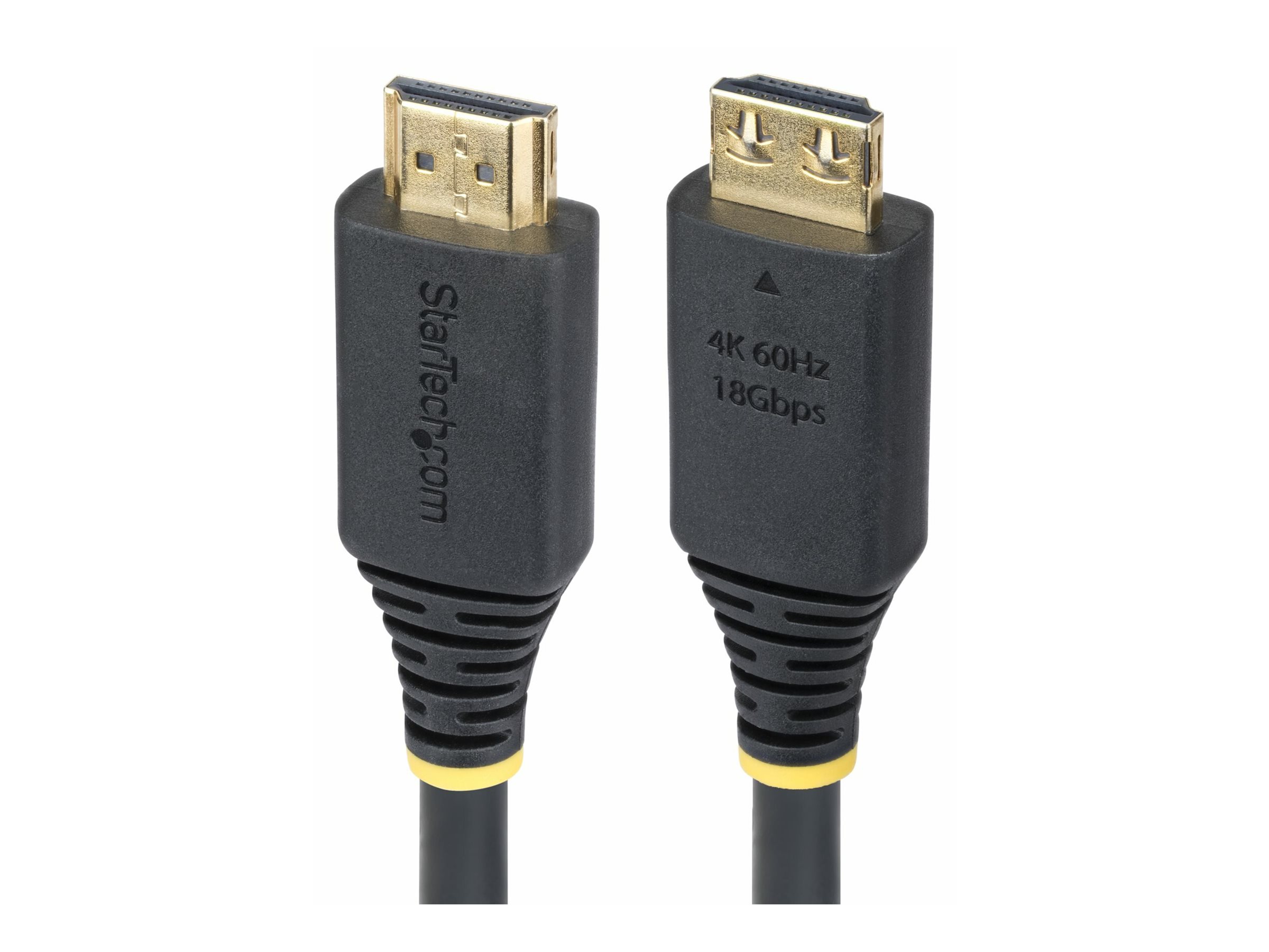 StarTech.com 2m (6ft) High Speed HDMI Cable with Gripping Connectors, 4K 60Hz/1440p 144Hz, HDR10/HDCP 2.2/ARC, 18Gbps, UHD HDMI Cord for TV/Monitor/Display, TPE Jacket
