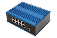 Digitus 8-Port 10/100Base-TX(PoE) to 100Base-FX Industrial PoE Switch