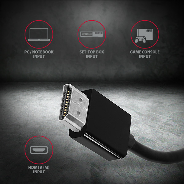 Axagon RVH-VGN video cable adapter 0.17 m HDMI Type A (Standard) VGA (D-Sub) Black