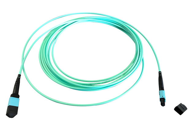 EFB Elektronik MTPF12MTPFOM3-10-A cable de fibra optica 10 m MTP OM3 Color aguamarina