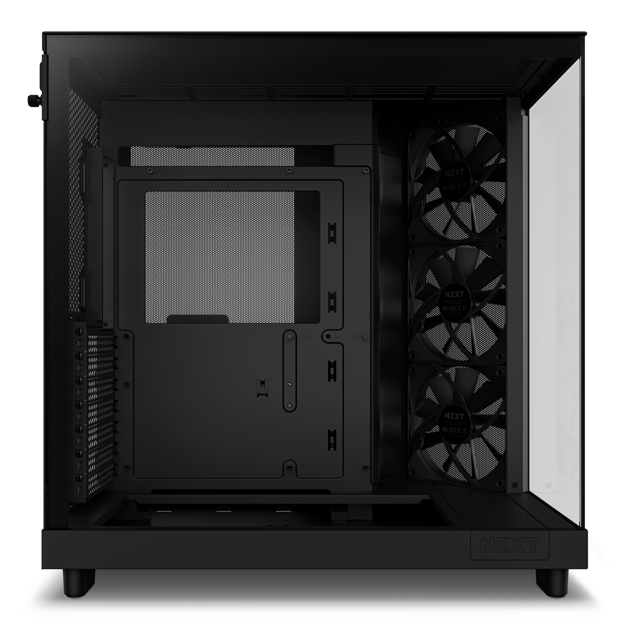 NZXT H series H6 Flow - Mid tower - ATX - Seitenteil mit Fenster (geh�rtetes Glas)