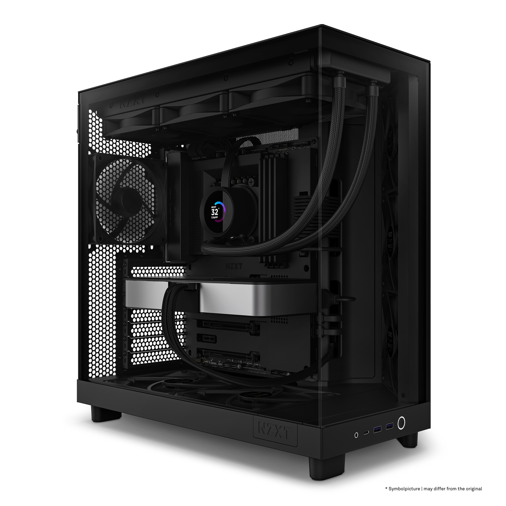 NZXT H series H6 Flow - Mid tower - ATX - Seitenteil mit Fenster (geh�rtetes Glas)