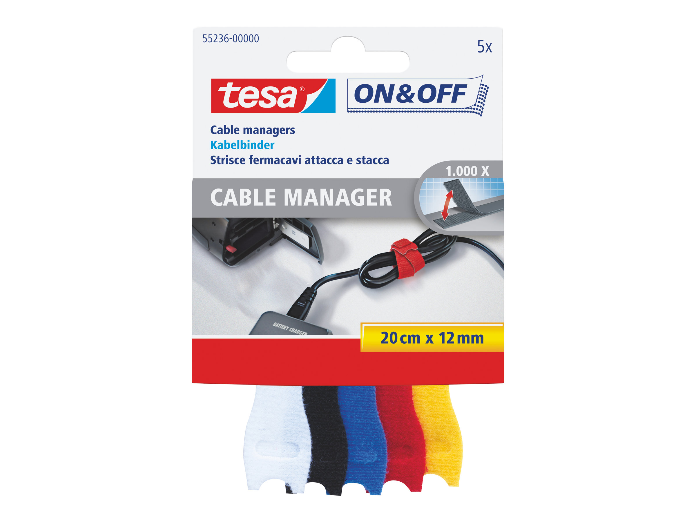 TESA 55239-00000-02 organizer per cavi Nero 1 pz