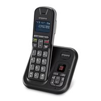 Emporia TH-21AB tlphone Tlphone DECT Identification de lappelant Noir