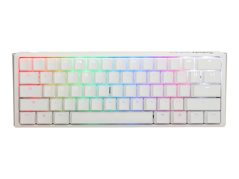 Ducky One 3 Mini Pure White clavier USB Allemand Blanc