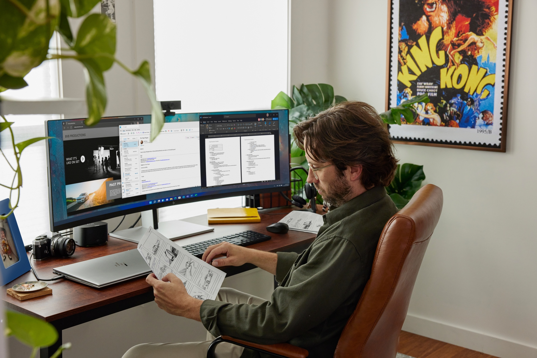 HP E45c G5 - E-Series - LED-Monitor - gebogen - 113 cm (44.5)