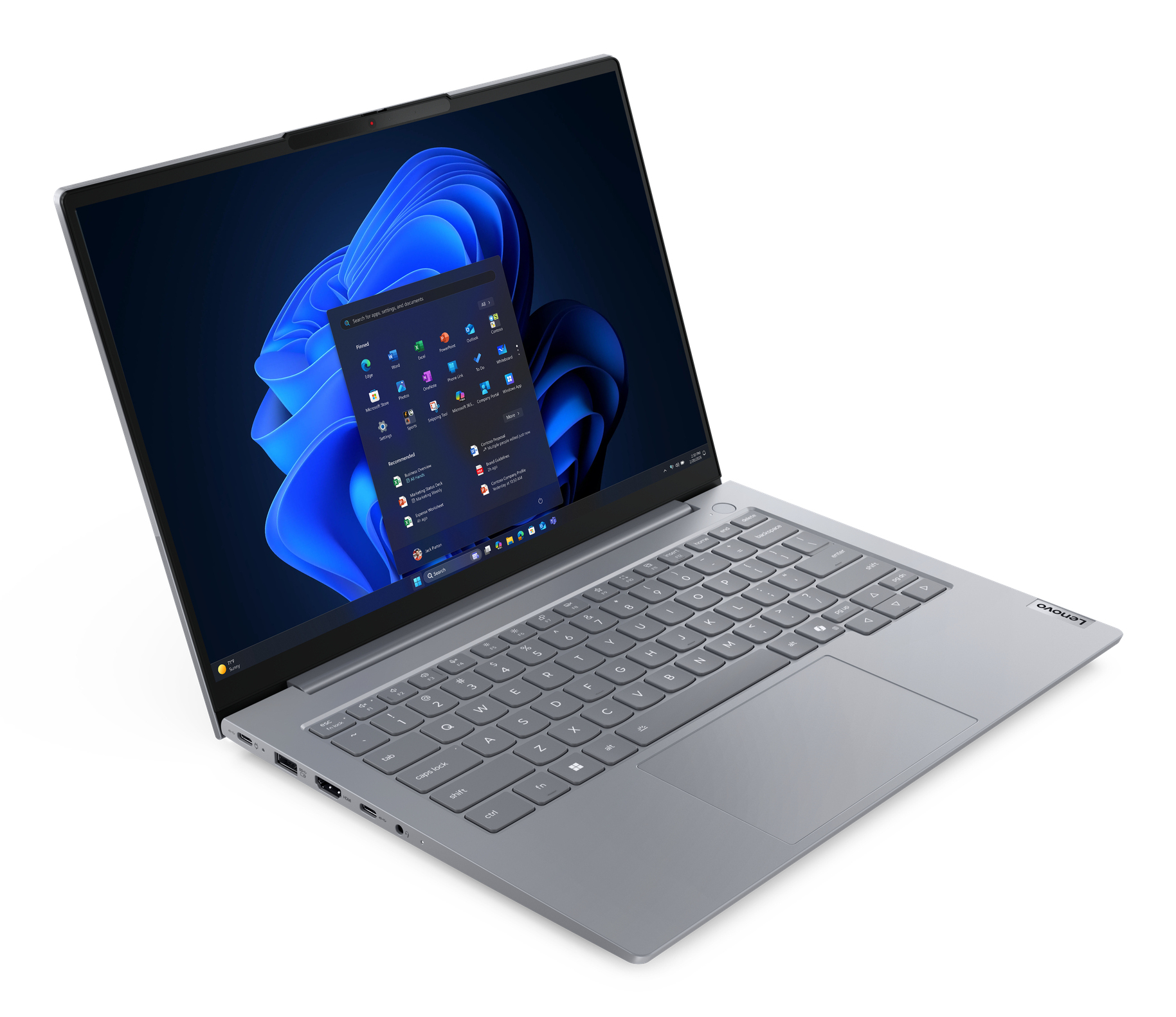 Lenovo ThinkBook 14 G9 AHP AMD Ryzen 7 250 Port�til 35,6 cm (14) WUXGA 32 GB DDR5-SDRAM 1 TB SSD Wi-Fi 7 (802.11be) Windows 11 Pro Alem�n Gris