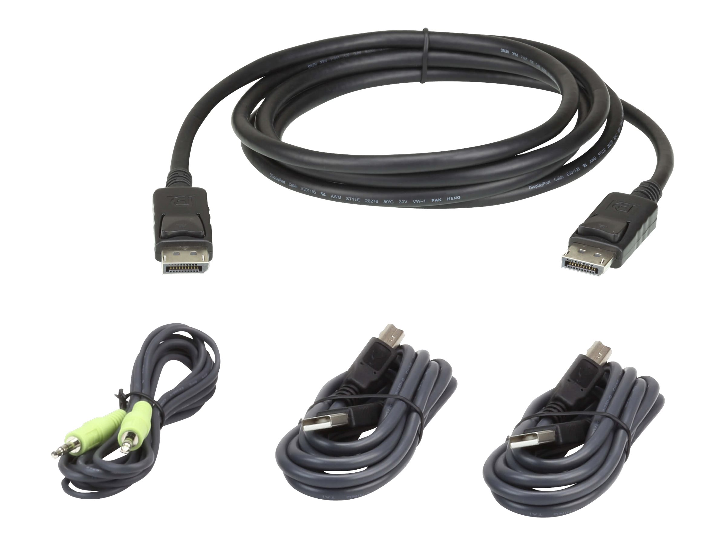 ATEN Kit cavo KVM di sicurezza USB DisplayPort da 3 M