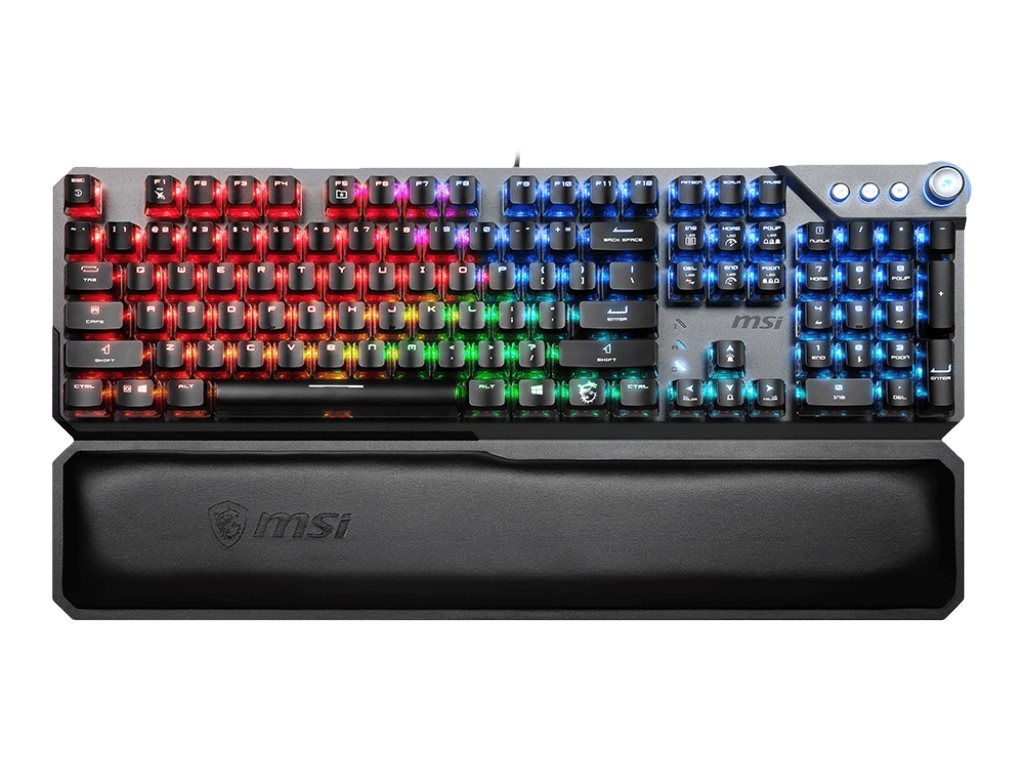 MSI S11-04DE237-CLA  MSI VIGOR GK71 SONIC BLUE DE tastiera USB QWERTY  Tedesco Nero