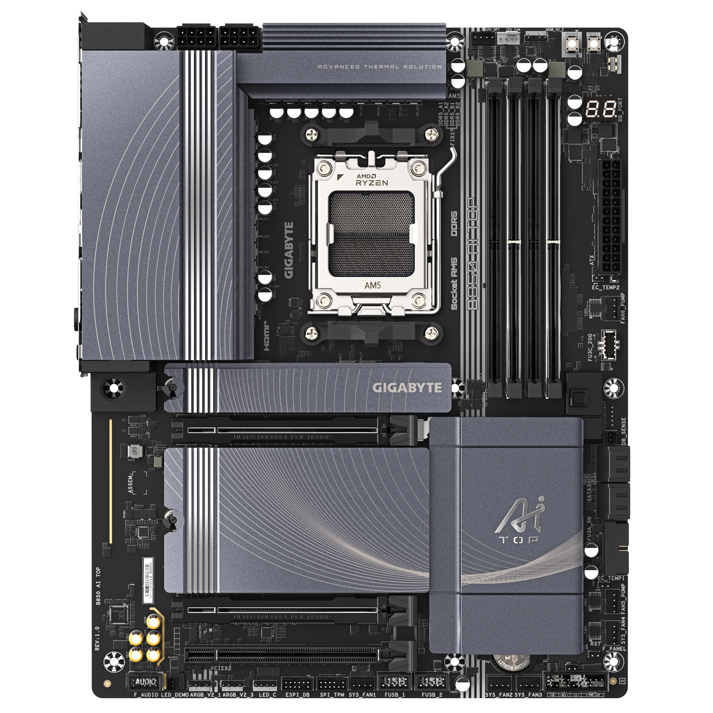 Gigabyte GIGA B850 AI TOP AM5/DDR5/ATX - Mainboard - AMD Sockel AM5 (Ryzen Zen4)
