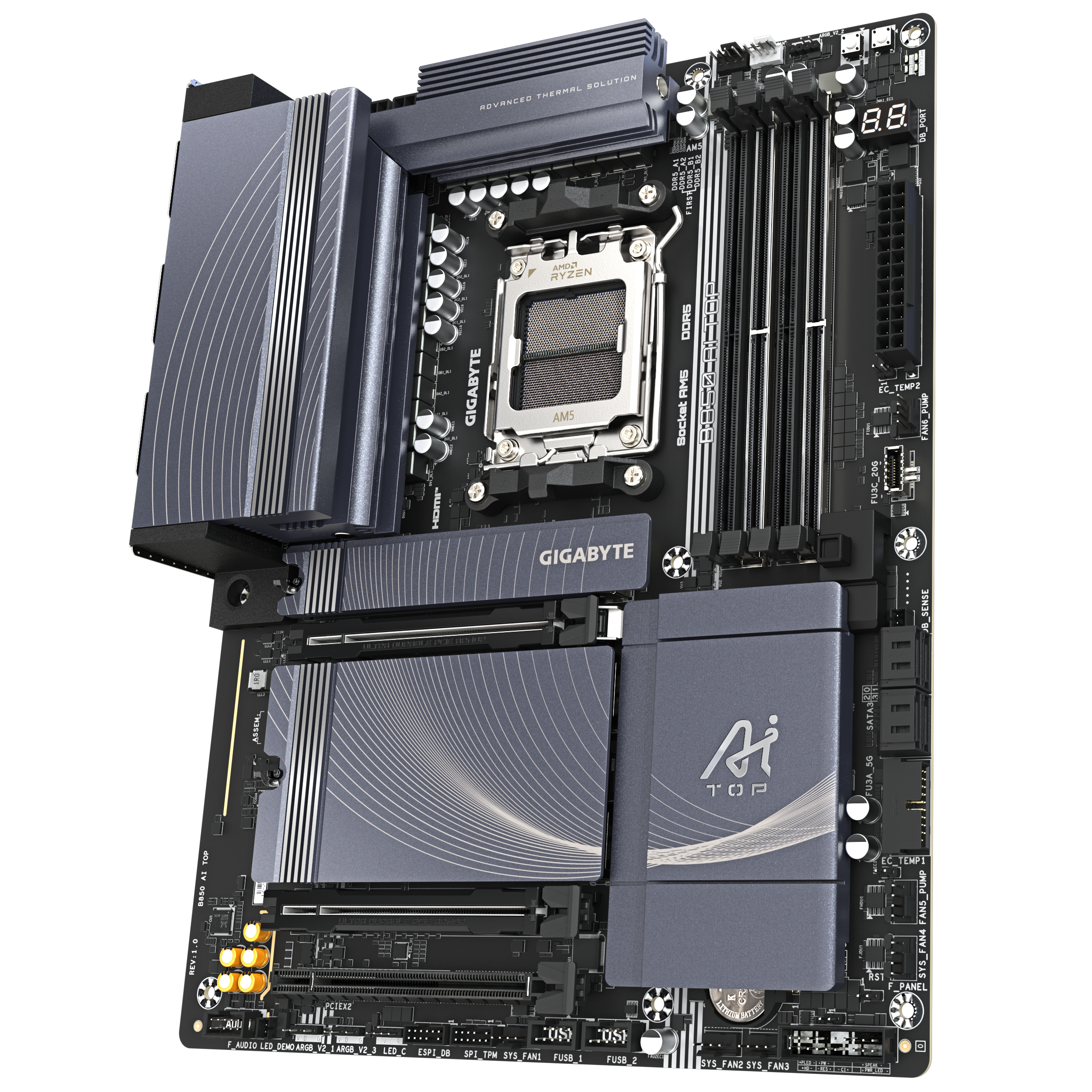 Gigabyte GIGA B850 AI TOP AM5/DDR5/ATX - Mainboard - AMD Sockel AM5 (Ryzen Zen4)