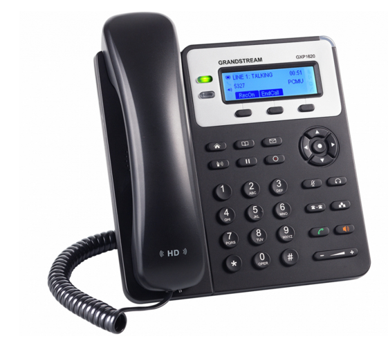 Grandstream Networks GXP1625 tel�fono Tel�fono DECT Negro