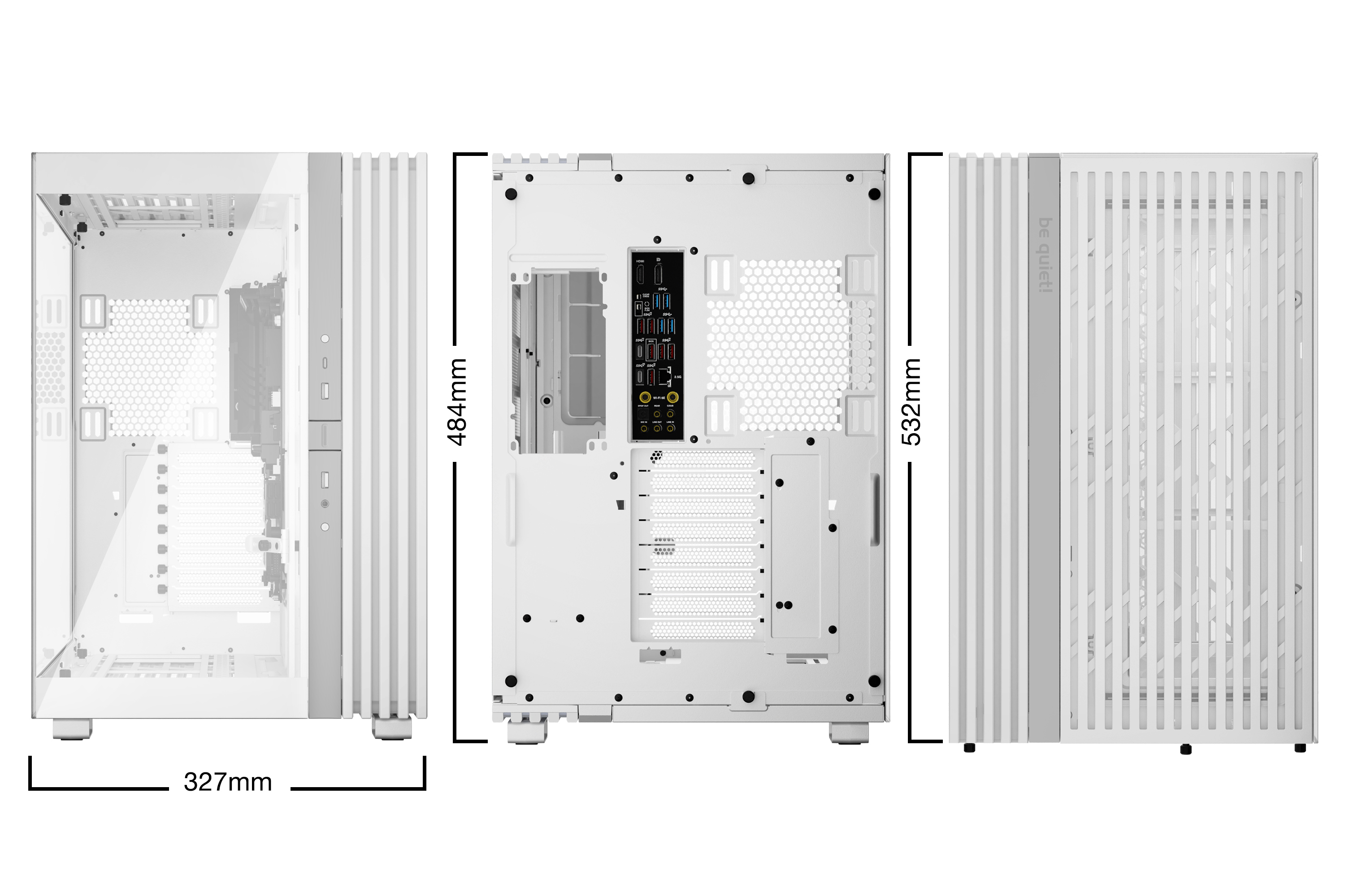 Be Quiet! Light Base 900 DX - FT - E-ATX - Seitenteil mit Fenster (Glas)
