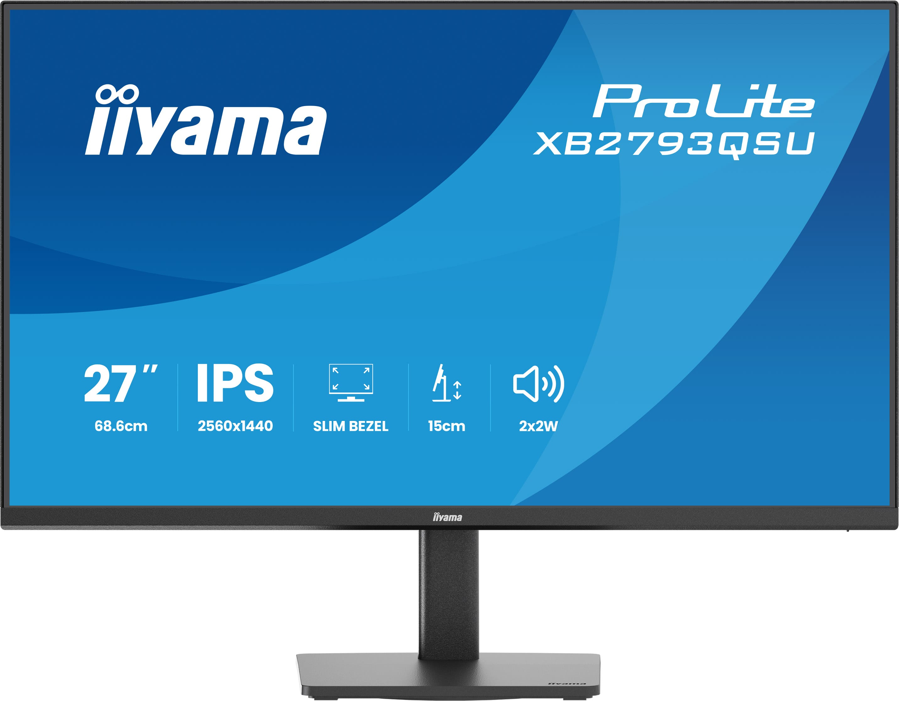 iiyama ProLite XB2793QSU-B1 Monitor PC 68,6 cm (27) 2560 x 1440 Pixel Quad HD LED Nero