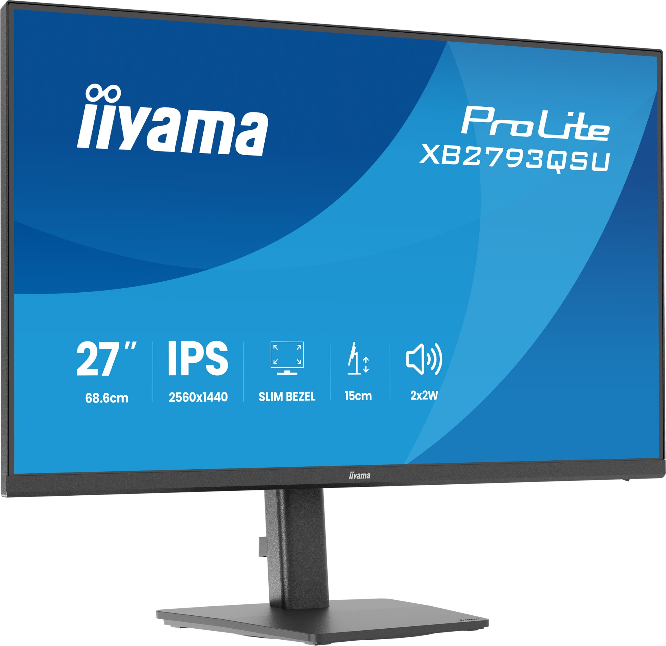 iiyama ProLite XB2793QSU-B1 Monitor PC 68,6 cm (27) 2560 x 1440 Pixel Quad HD LED Nero