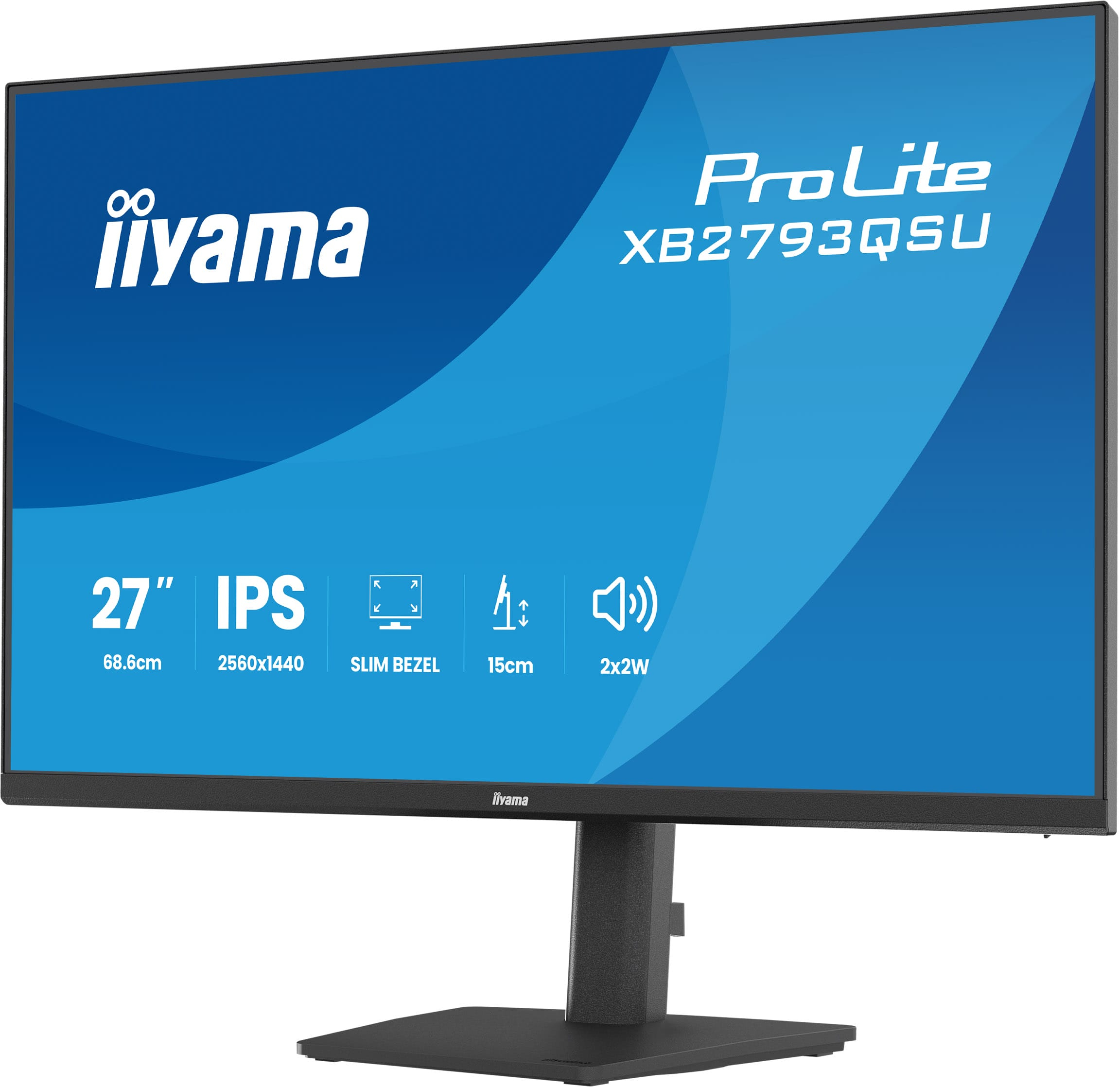 iiyama ProLite XB2793QSU-B1 Monitor PC 68,6 cm (27) 2560 x 1440 Pixel Quad HD LED Nero