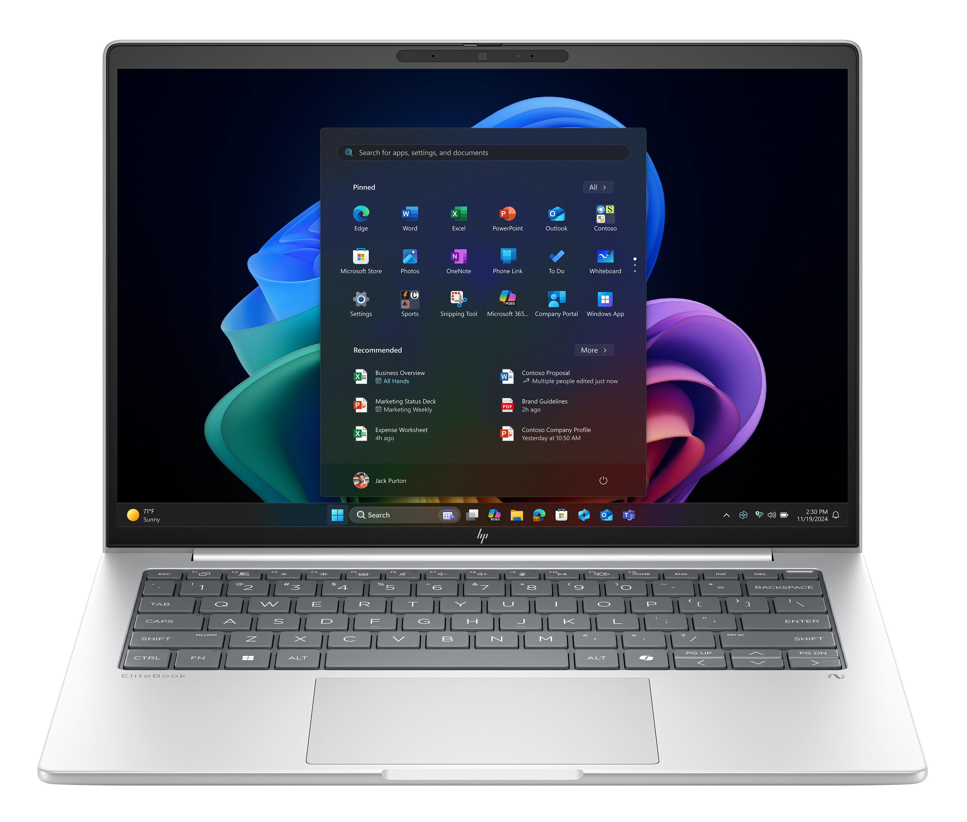 HP EliteBook 8 G1a Notebook Next Gen AI - 169-Scharnierdesign - AMD Ryzen AI 7 350 / 2 GHz - Win 11 Pro - Radeon 860M - 64 GB RAM - 1 TB SSD NVMe - 35.6 cm (14)