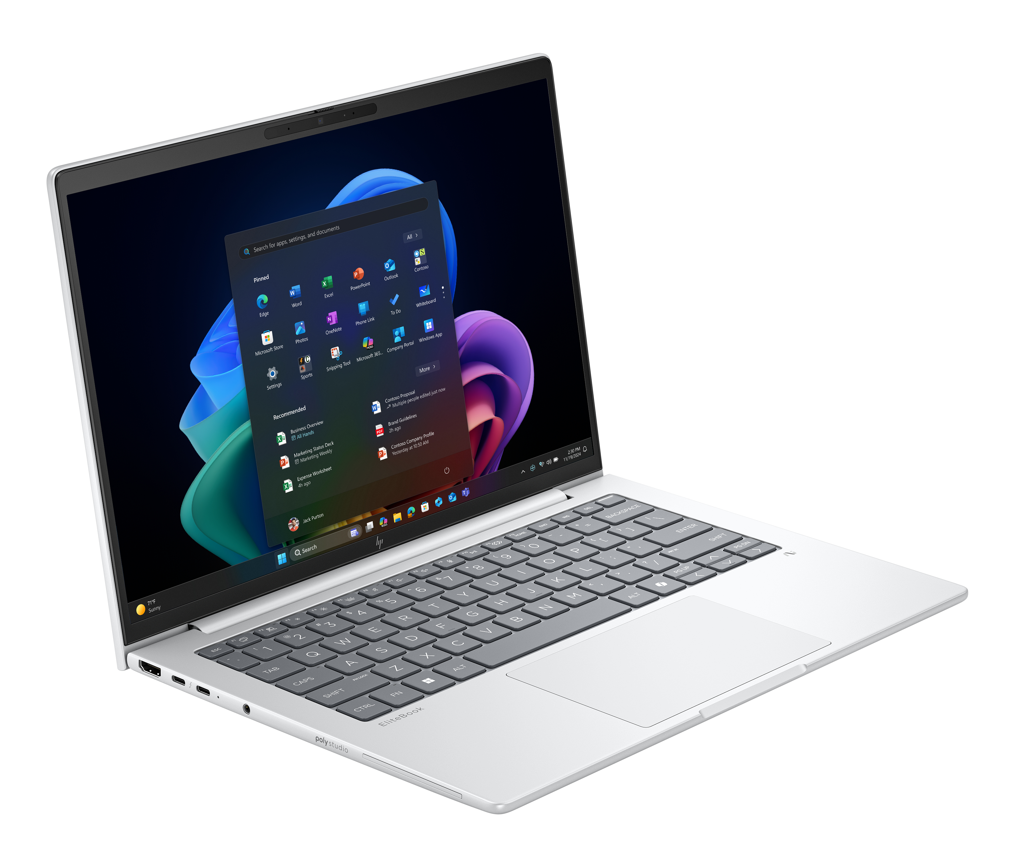 HP EliteBook 8 G1a Notebook Next Gen AI - 169-Scharnierdesign - AMD Ryzen AI 7 350 / 2 GHz - Win 11 Pro - Radeon 860M - 64 GB RAM - 1 TB SSD NVMe - 35.6 cm (14)
