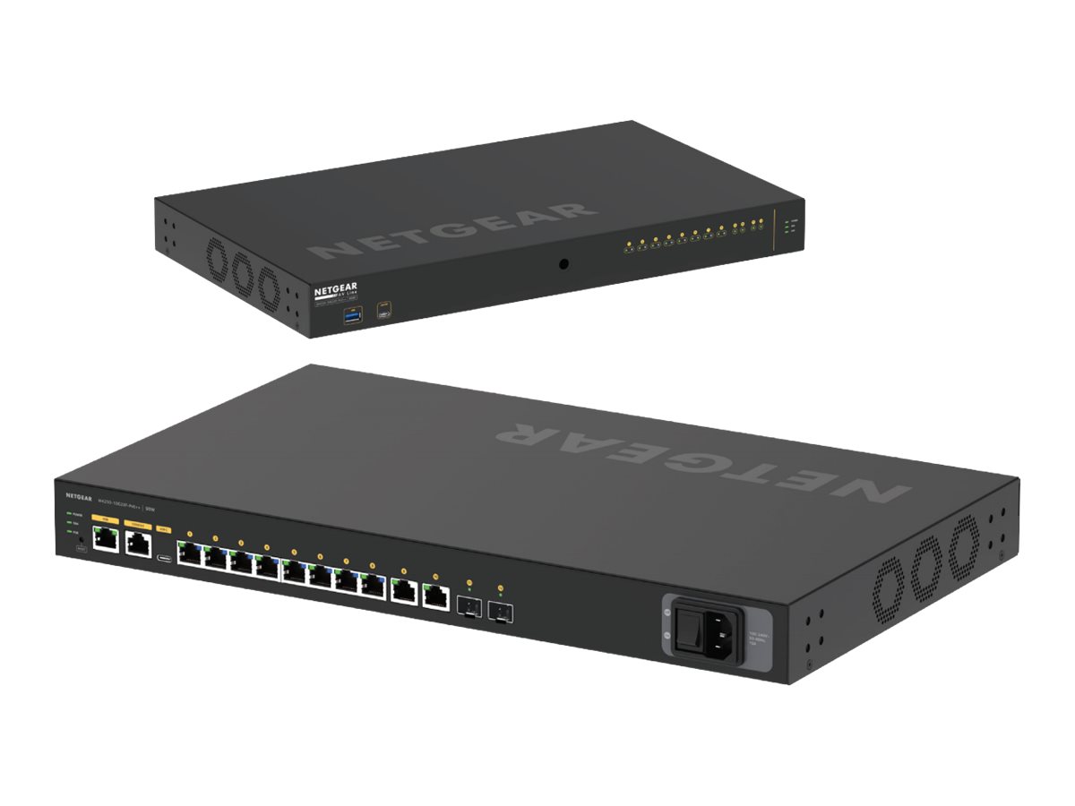 NETGEAR M4250-10G2XF-PoE++ Gr L2/L3 Gigabit Ethernet (10/100/1000) Connexion Ethernet, supportant lalimentation via ce port (PoE) 1U Noir