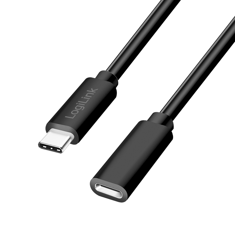 LogiLink CU0210 c�ble USB USB 2.0 1 m USB C 480 Gbit/s 100 W Noir