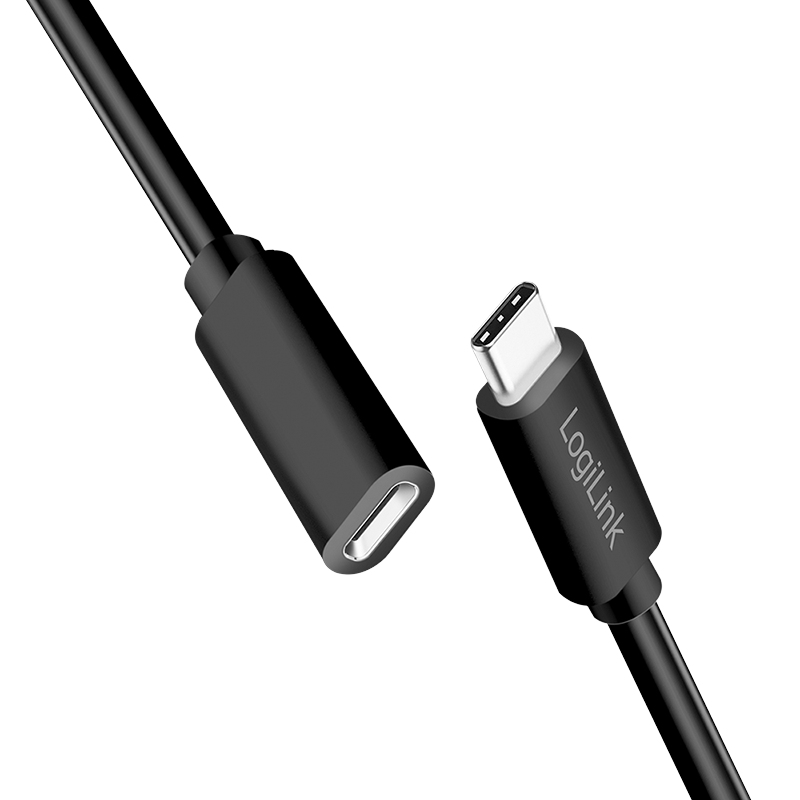 LogiLink CU0210 c�ble USB USB 2.0 1 m USB C 480 Gbit/s 100 W Noir