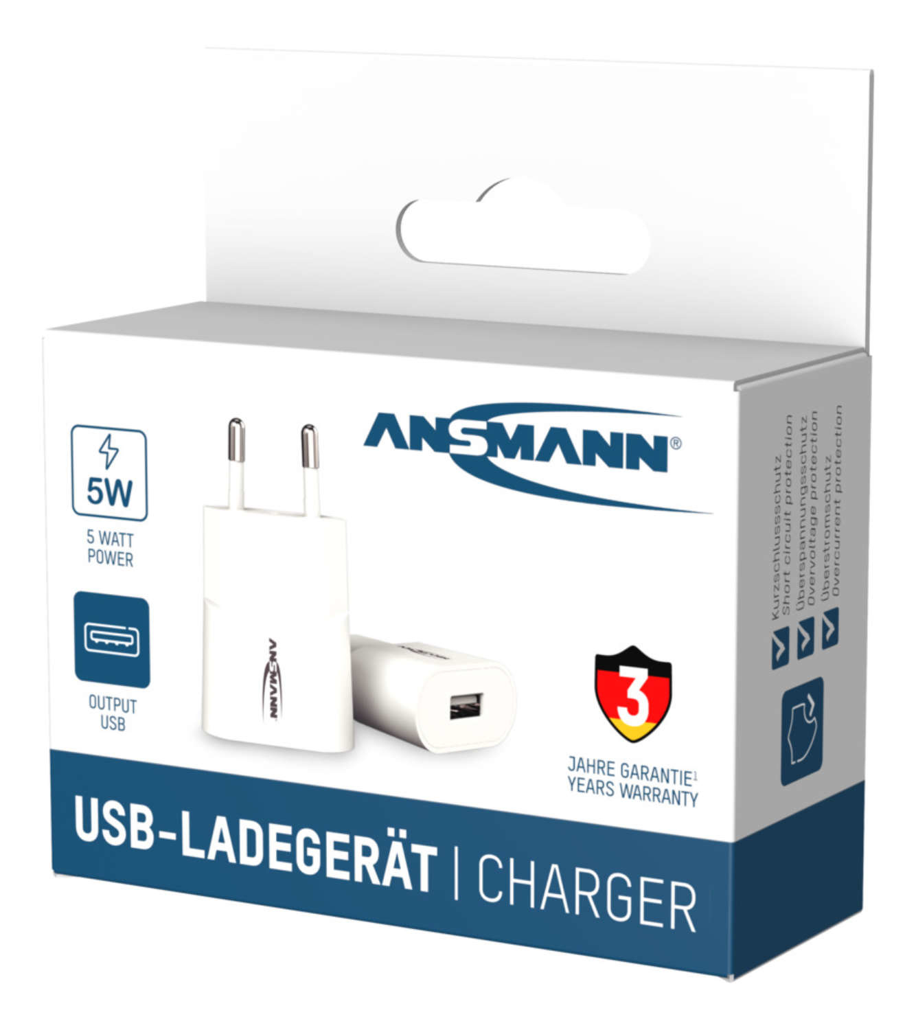 Ansmann HC105 - Netzteil - 5 Watt - 1 A (USB)
