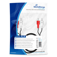 MEDIARANGE MRCS128 - 2 x RCA - Mnnlich - 2 x RCA - Mnnlich - 2,5 m - Schwarz - Rot - Wei